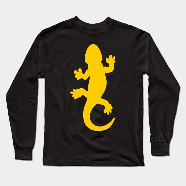 Yellow Lizard Long Sleeve T-Shirt by XOOXOO